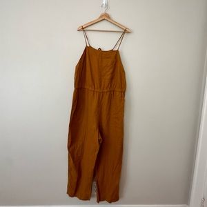 Everlane 100% Linen The Shoestring Apron Jumpsuit